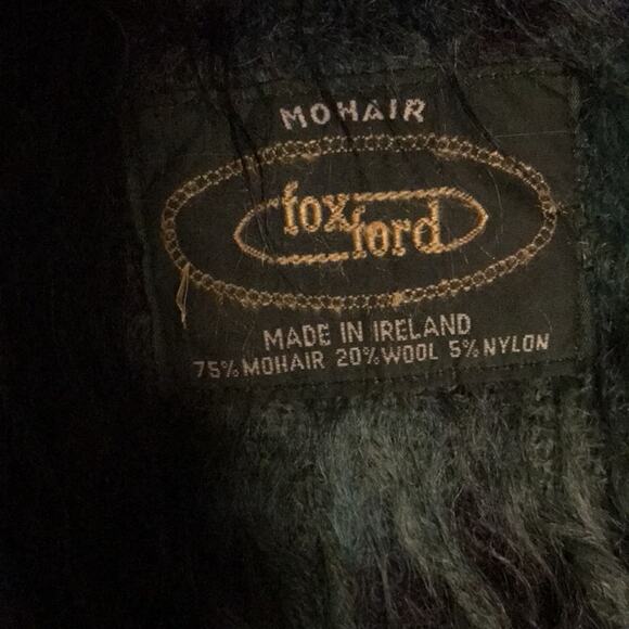 Foxford Made in Ireland Blue Green Mohair Throw. OS - Picture 2 of 4